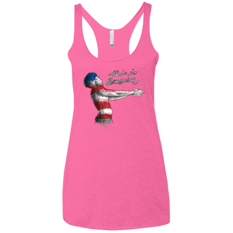 T-Shirts Vintage Pink / X-Small America Women's Triblend Racerback Tank