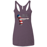 T-Shirts Vintage Purple / X-Small America Women's Triblend Racerback Tank