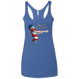 T-Shirts Vintage Royal / X-Small America Women's Triblend Racerback Tank