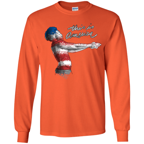 T-Shirts Orange / YS America Youth Long Sleeve T-Shirt