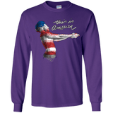 T-Shirts Purple / YS America Youth Long Sleeve T-Shirt