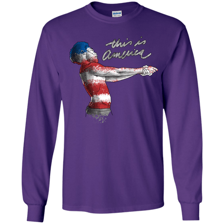 T-Shirts Purple / YS America Youth Long Sleeve T-Shirt