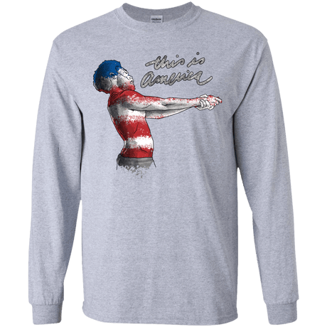 T-Shirts Sport Grey / YS America Youth Long Sleeve T-Shirt