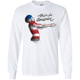T-Shirts White / YS America Youth Long Sleeve T-Shirt