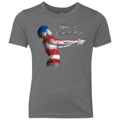 T-Shirts Premium Heather / YXS America Youth Triblend T-Shirt