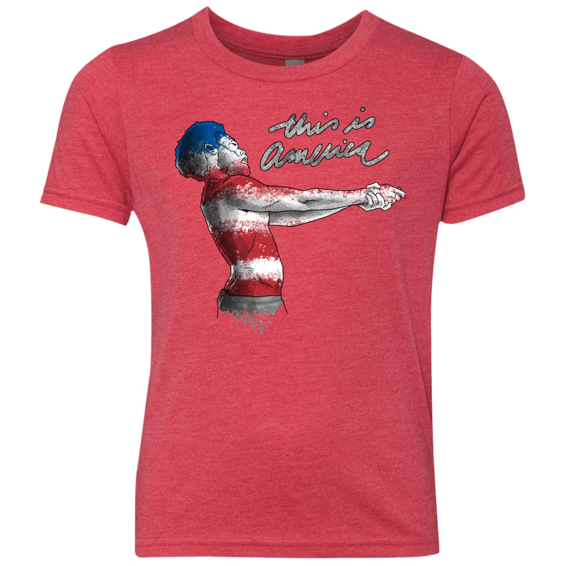 T-Shirts Vintage Red / YXS America Youth Triblend T-Shirt