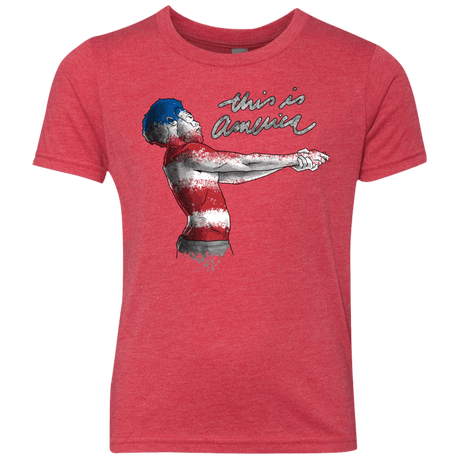 T-Shirts Vintage Red / YXS America Youth Triblend T-Shirt
