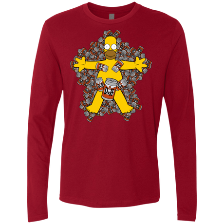T-Shirts Cardinal / Small American Duff Men's Premium Long Sleeve