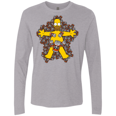 T-Shirts Heather Grey / Small American Duff Men's Premium Long Sleeve