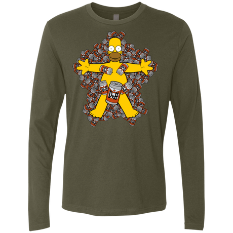 T-Shirts Military Green / Small American Duff Men's Premium Long Sleeve