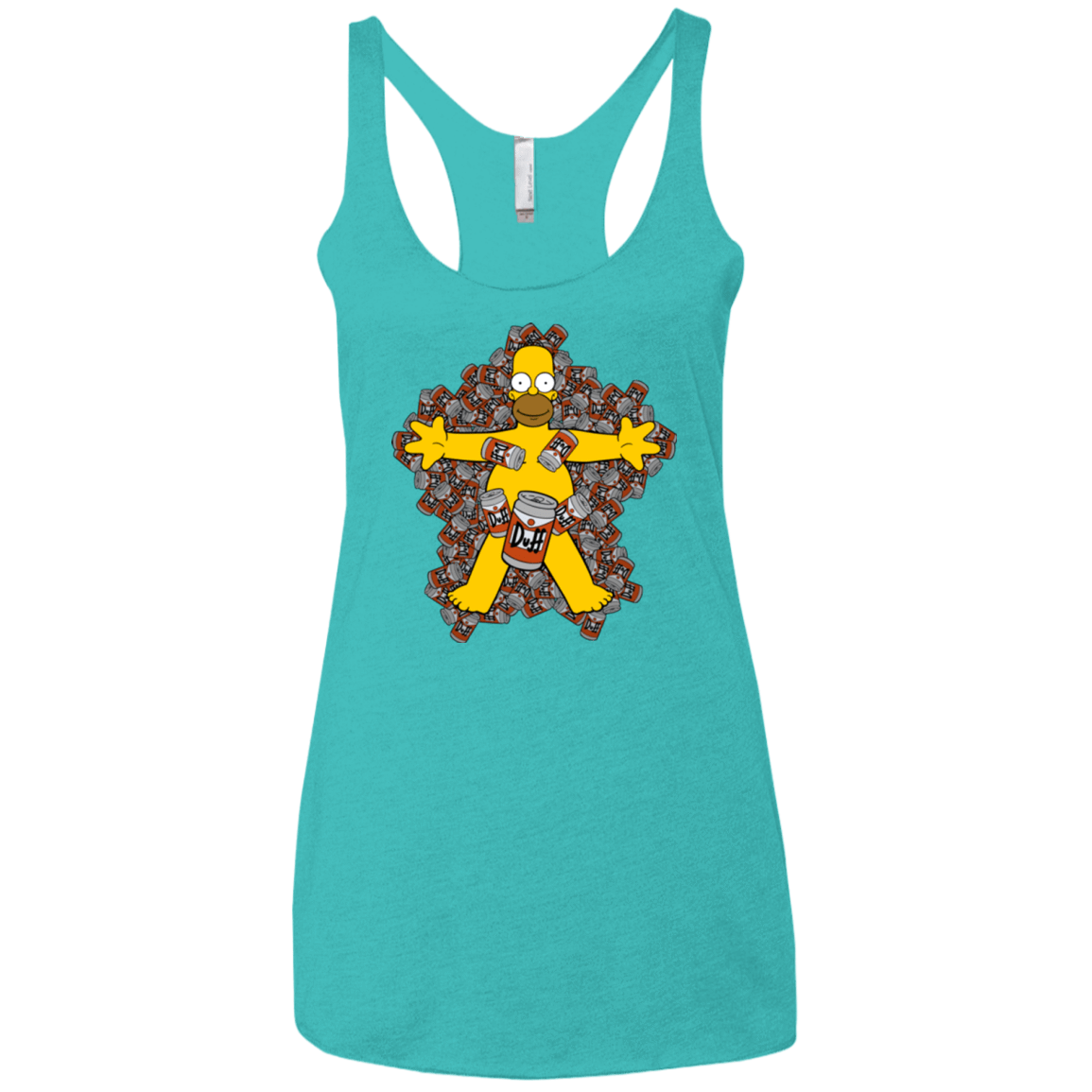 T-Shirts Tahiti Blue / X-Small American Duff Women's Triblend Racerback Tank