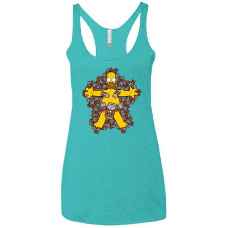 T-Shirts Tahiti Blue / X-Small American Duff Women's Triblend Racerback Tank