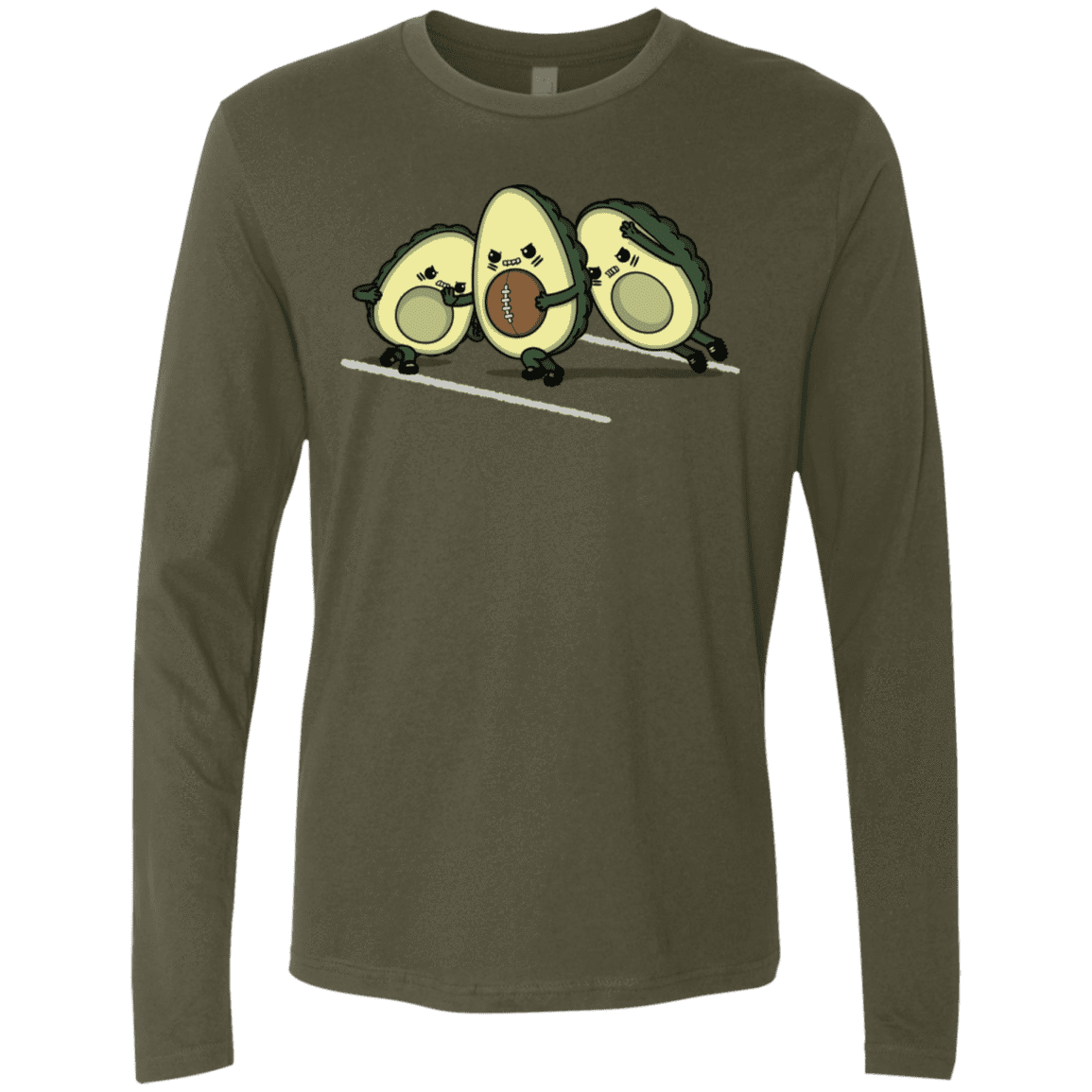 T-Shirts Military Green / S American Footbone Men's Premium Long Sleeve