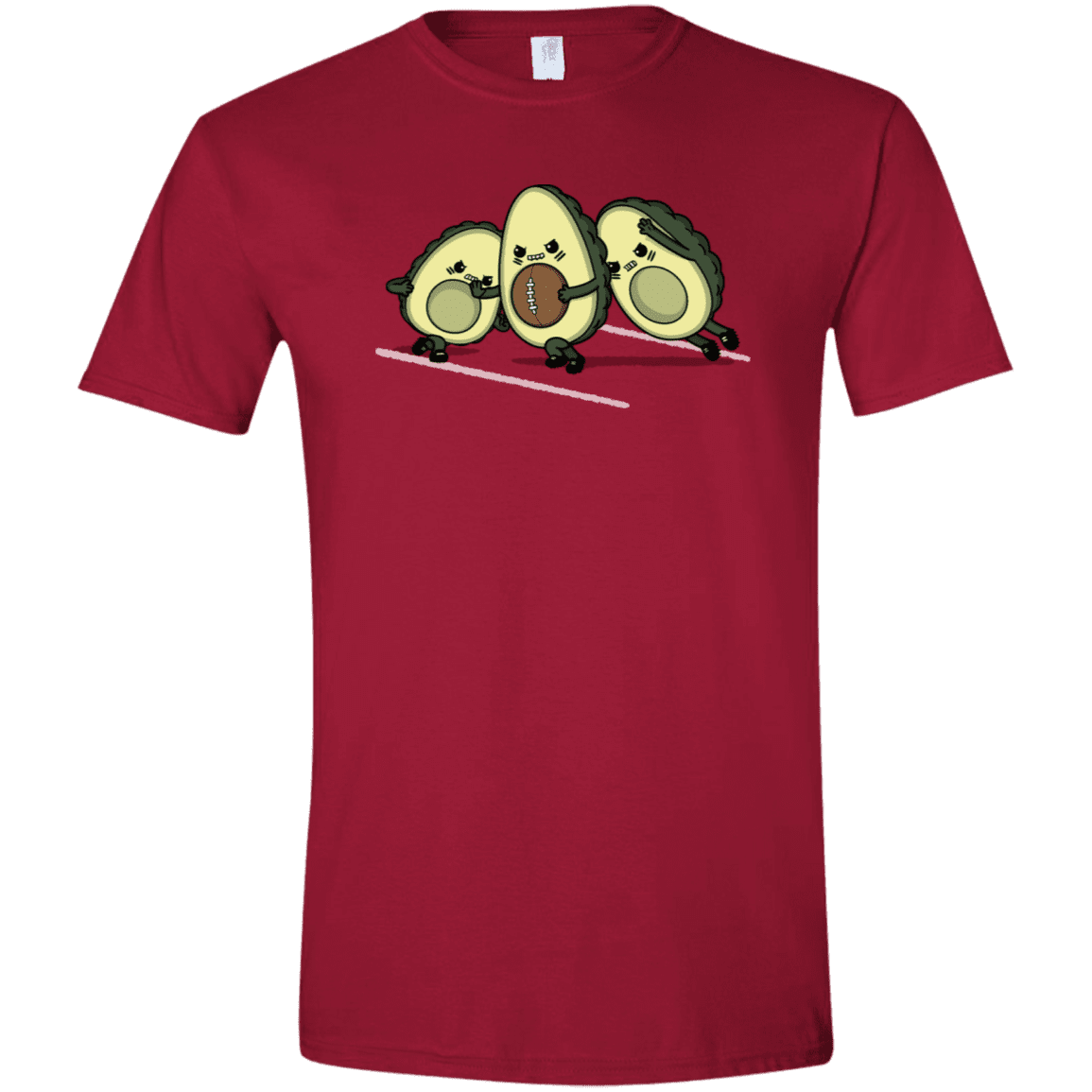 T-Shirts Cardinal Red / S American Footbone Men's Semi-Fitted Softstyle