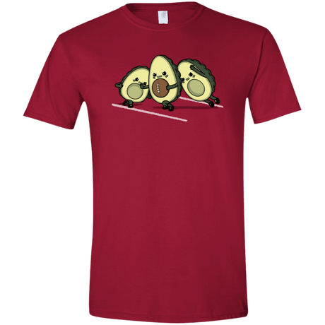 T-Shirts Cardinal Red / S American Footbone Men's Semi-Fitted Softstyle