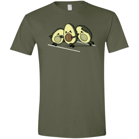 T-Shirts Military Green / S American Footbone Men's Semi-Fitted Softstyle