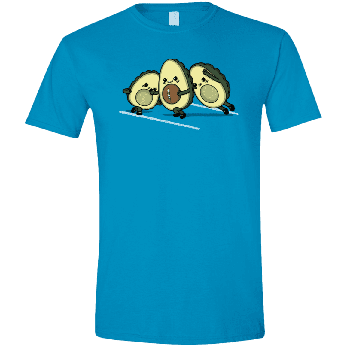 T-Shirts Sapphire / S American Footbone Men's Semi-Fitted Softstyle