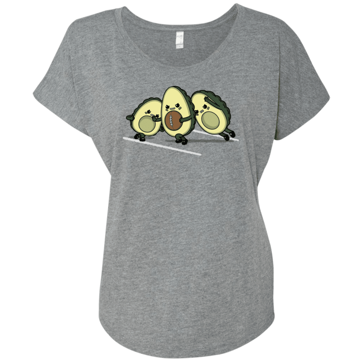 T-Shirts Premium Heather / X-Small American Footbone Triblend Dolman Sleeve