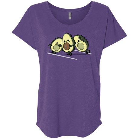 T-Shirts Purple Rush / X-Small American Footbone Triblend Dolman Sleeve