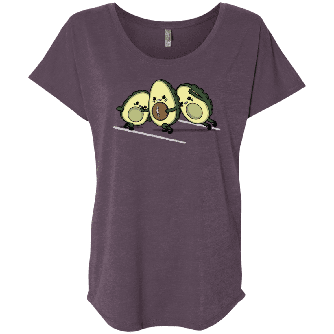 T-Shirts Vintage Purple / X-Small American Footbone Triblend Dolman Sleeve