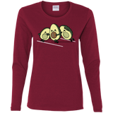 T-Shirts Cardinal / S American Footbone Women's Long Sleeve T-Shirt