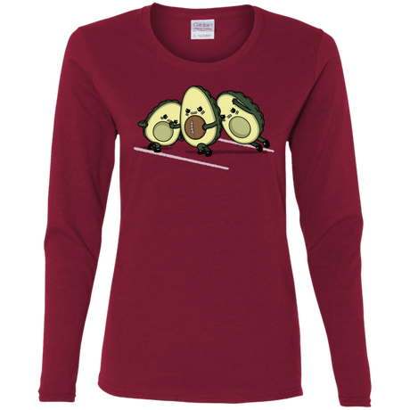 T-Shirts Cardinal / S American Footbone Women's Long Sleeve T-Shirt