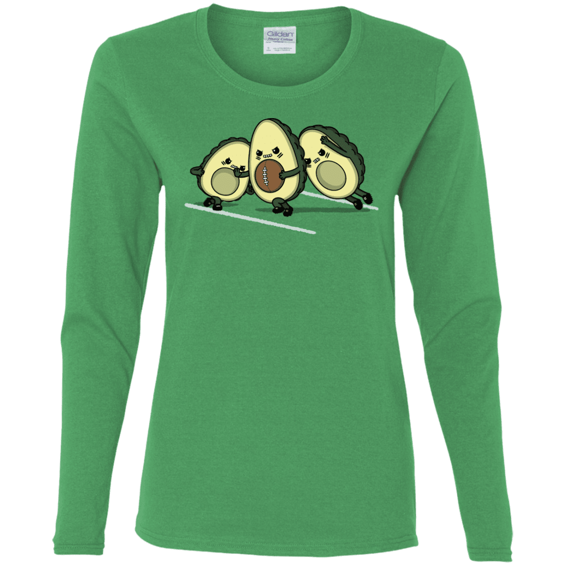 T-Shirts Irish Green / S American Footbone Women's Long Sleeve T-Shirt