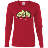 T-Shirts Red / S American Footbone Women's Long Sleeve T-Shirt