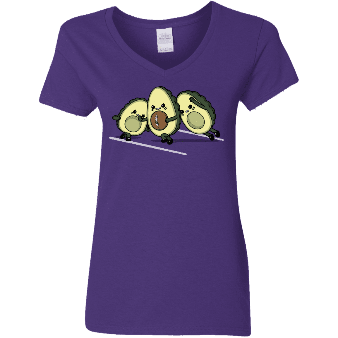 T-Shirts Purple / S American Footbone Women's V-Neck T-Shirt