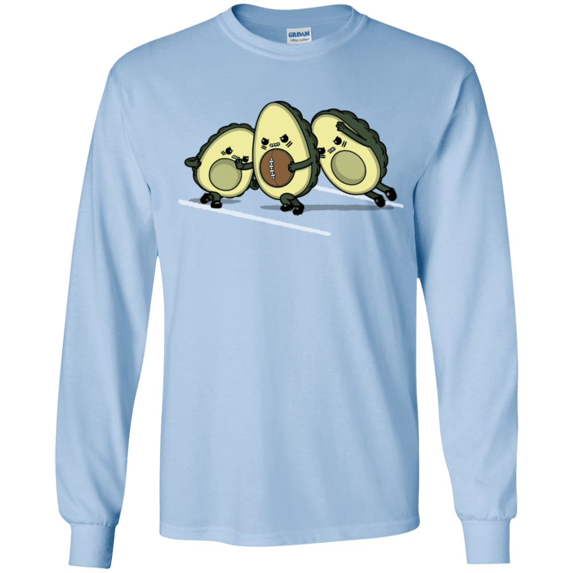 T-Shirts Light Blue / YS American Footbone Youth Long Sleeve T-Shirt