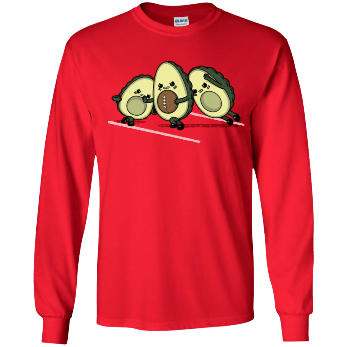 T-Shirts Red / YS American Footbone Youth Long Sleeve T-Shirt