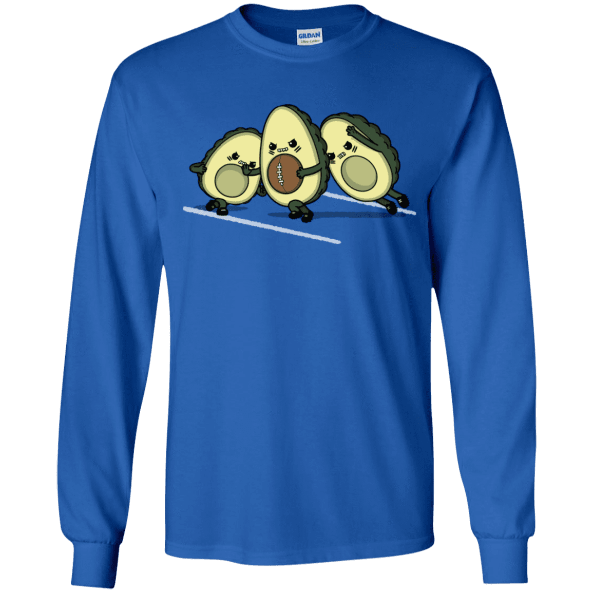 T-Shirts Royal / YS American Footbone Youth Long Sleeve T-Shirt