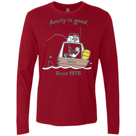 T-Shirts Cardinal / Small Amity Is Good Men's Premium Long Sleeve