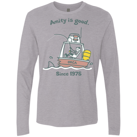T-Shirts Heather Grey / Small Amity Is Good Men's Premium Long Sleeve