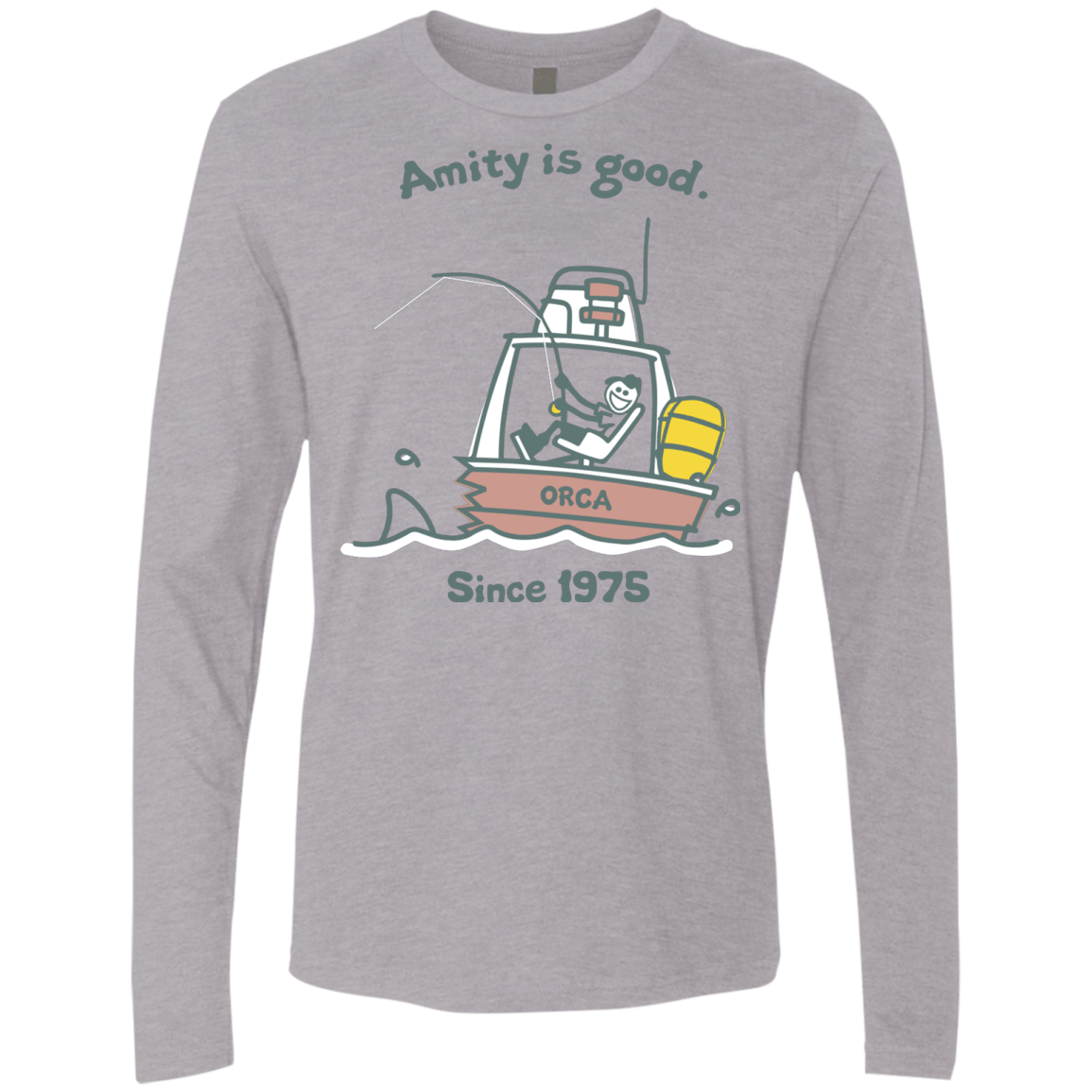 T-Shirts Heather Grey / Small Amity Is Good Men's Premium Long Sleeve