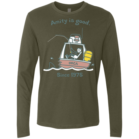 T-Shirts Military Green / Small Amity Is Good Men's Premium Long Sleeve