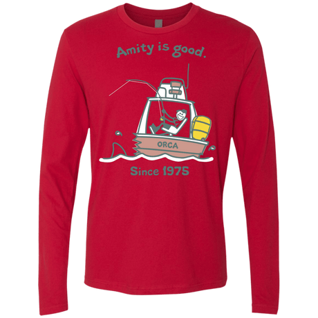 T-Shirts Red / Small Amity Is Good Men's Premium Long Sleeve