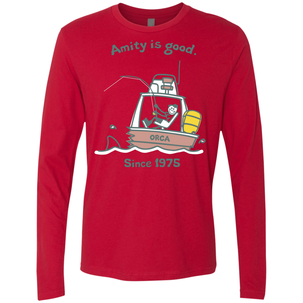 T-Shirts Red / Small Amity Is Good Men's Premium Long Sleeve