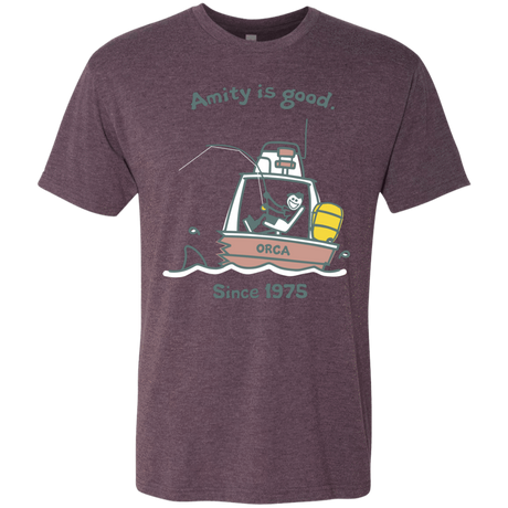 T-Shirts Vintage Purple / Small Amity Is Good Men's Triblend T-Shirt
