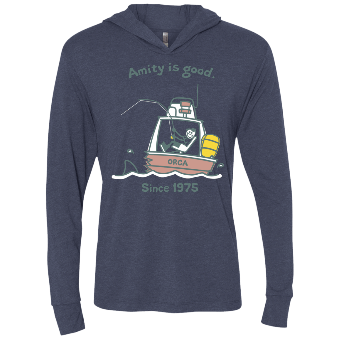 T-Shirts Vintage Navy / X-Small Amity Is Good Triblend Long Sleeve Hoodie Tee