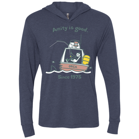 T-Shirts Vintage Navy / X-Small Amity Is Good Triblend Long Sleeve Hoodie Tee