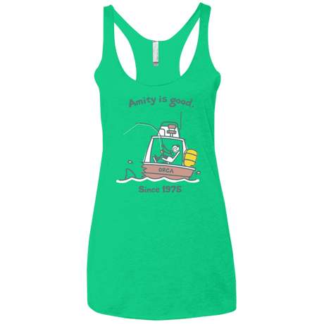 T-Shirts Envy / X-Small Amity Is Good Women's Triblend Racerback Tank