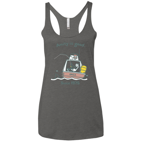 T-Shirts Premium Heather / X-Small Amity Is Good Women's Triblend Racerback Tank