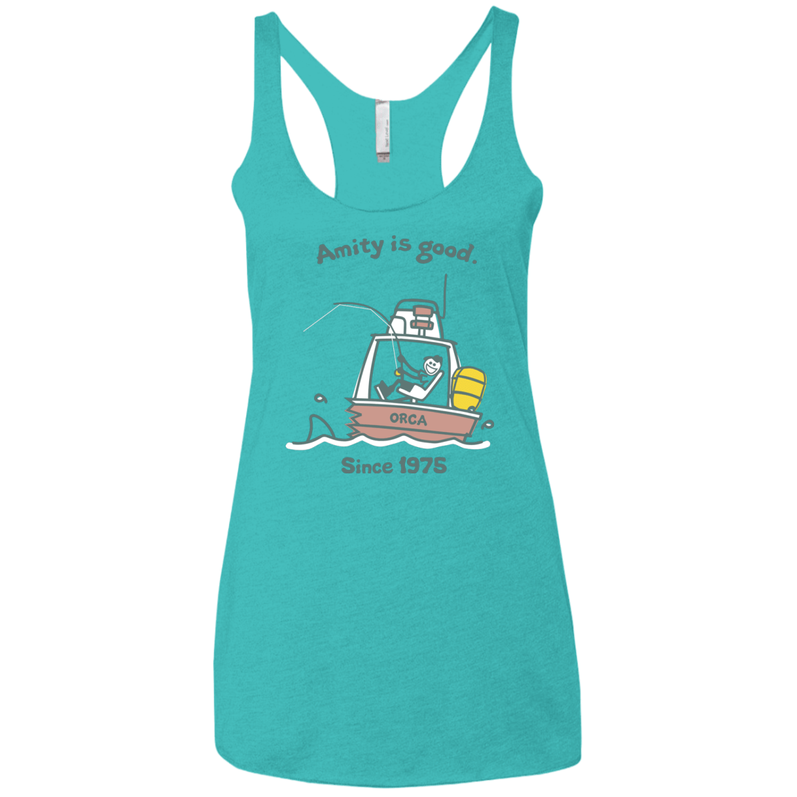 T-Shirts Tahiti Blue / X-Small Amity Is Good Women's Triblend Racerback Tank