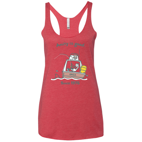 T-Shirts Vintage Red / X-Small Amity Is Good Women's Triblend Racerback Tank