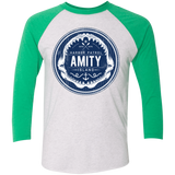 T-Shirts Heather White/Envy / X-Small Amity nemons Triblend 3/4 Sleeve