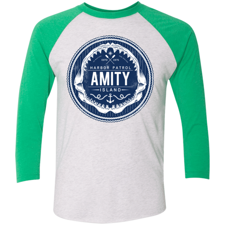 T-Shirts Heather White/Envy / X-Small Amity nemons Triblend 3/4 Sleeve