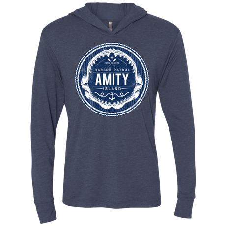 T-Shirts Vintage Navy / X-Small Amity nemons Triblend Long Sleeve Hoodie Tee