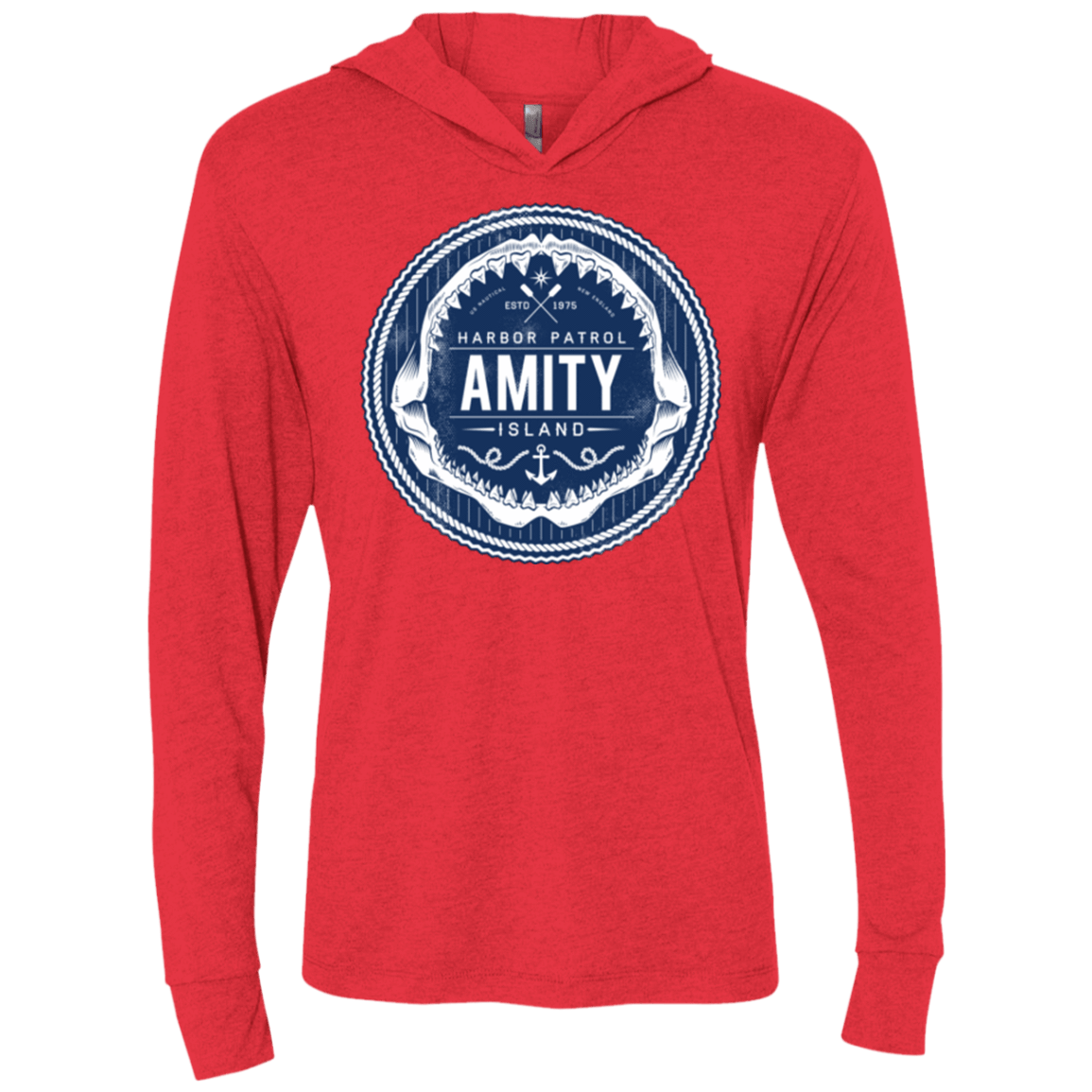 T-Shirts Vintage Red / X-Small Amity nemons Triblend Long Sleeve Hoodie Tee