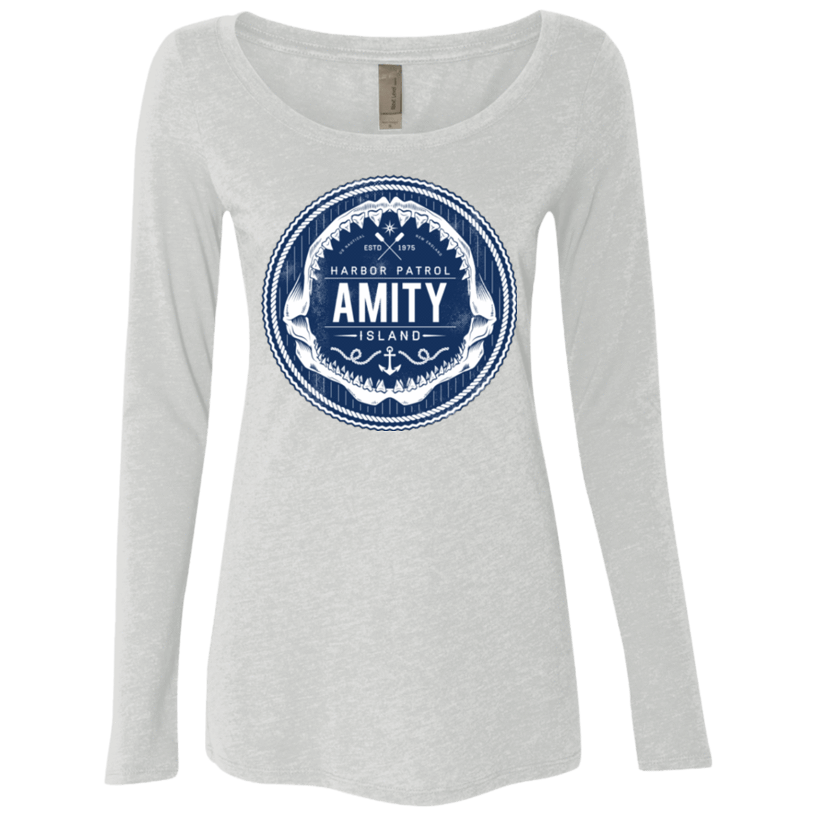 T-Shirts Heather White / Small Amity nemons Women's Triblend Long Sleeve Shirt